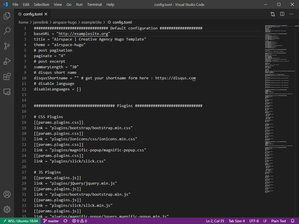 Remote WSL Visual Studio Code usage